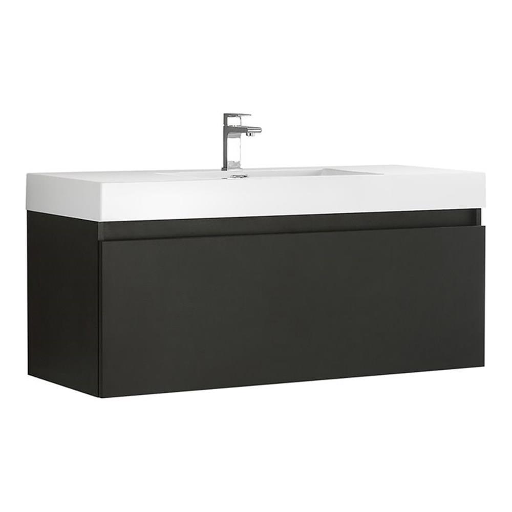 Fresca Mezzo 48" Wall Mounted Single Sink Bathroom Vanity Set