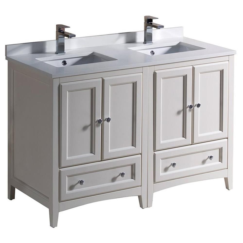 Fresca Oxford 48" Free-Standing Double Sink Bathroom Vanity Set