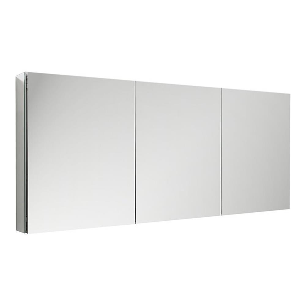 Senza Recessed/Surface Mount Rectangular Frameless Bathroom Medicine Cabinet