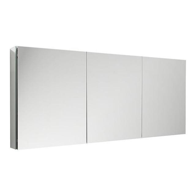Senza Recessed/Surface Mount Rectangular Frameless Bathroom Medicine Cabinet