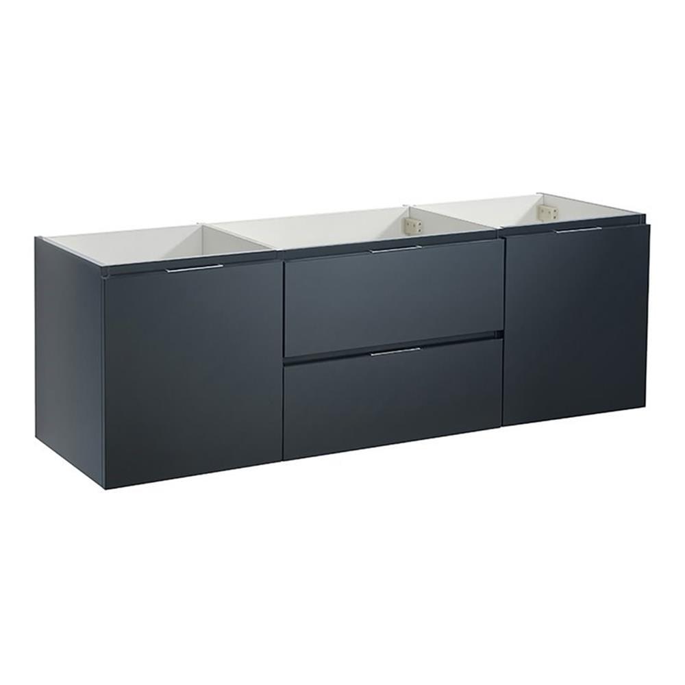 Valencia 60" Wall Mount Single Sink Bathroom Vanity Base Only (Top and Sink Not Included)