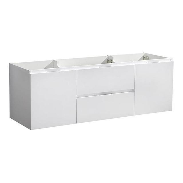 Valencia 60" Wall Mount Single Sink Bathroom Vanity Base Only (Top and Sink Not Included)