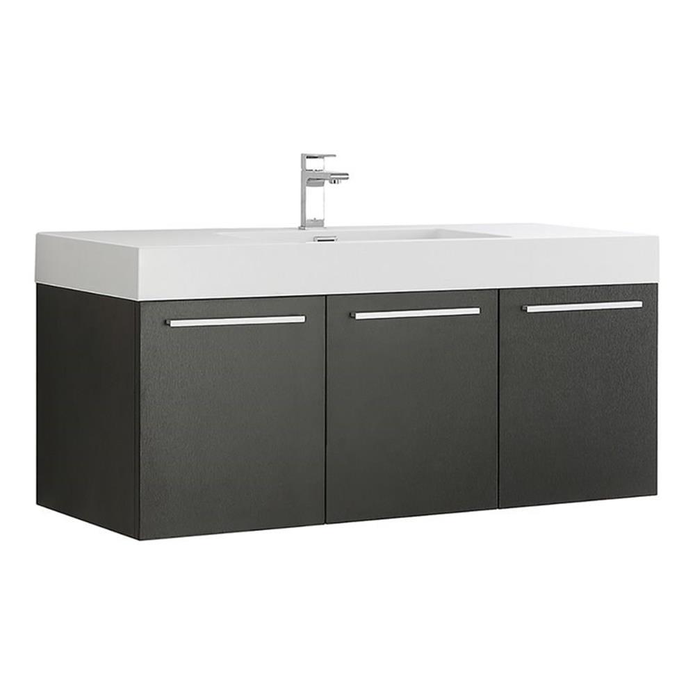 Vista 47" Wall-Mounted Single Sink Bathroom Vanity Set