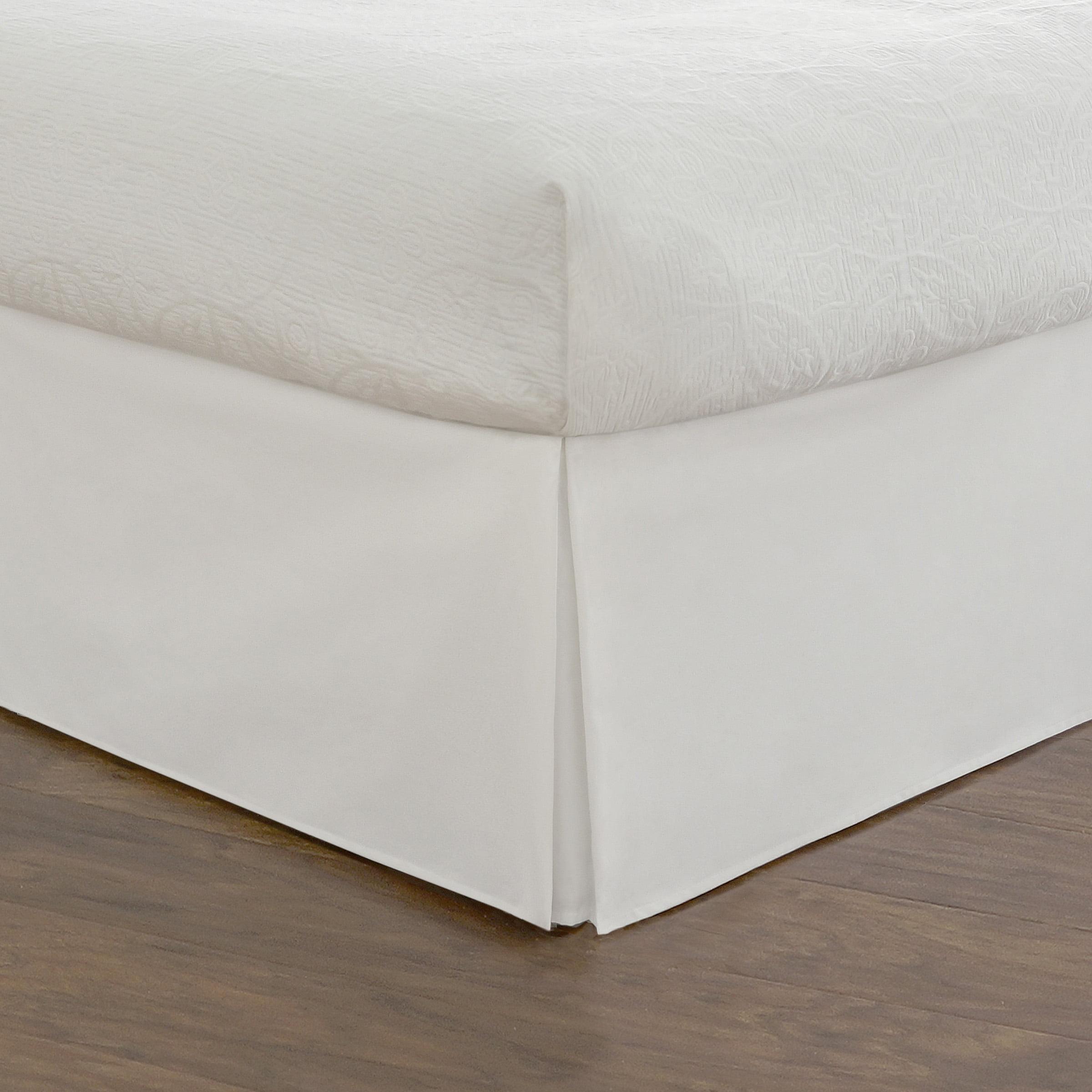 Fresh Ideas Fresh Ideas Tailored Poplin Bed Skirt, 14" Drop Length