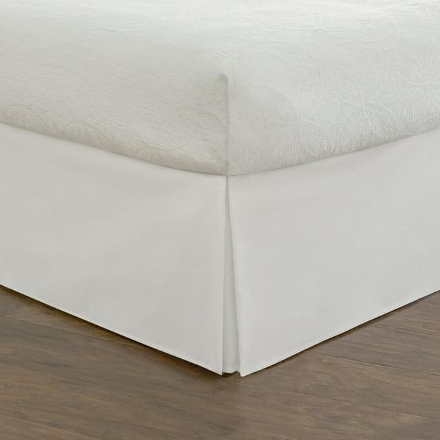 Fresh Ideas Fresh Ideas Tailored Poplin Bed Skirt, 14" Drop Length