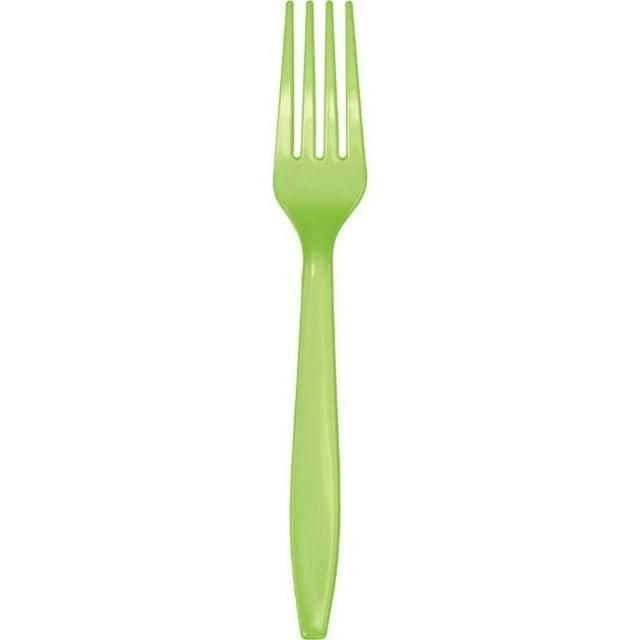 Fresh Lime Plastic Forks