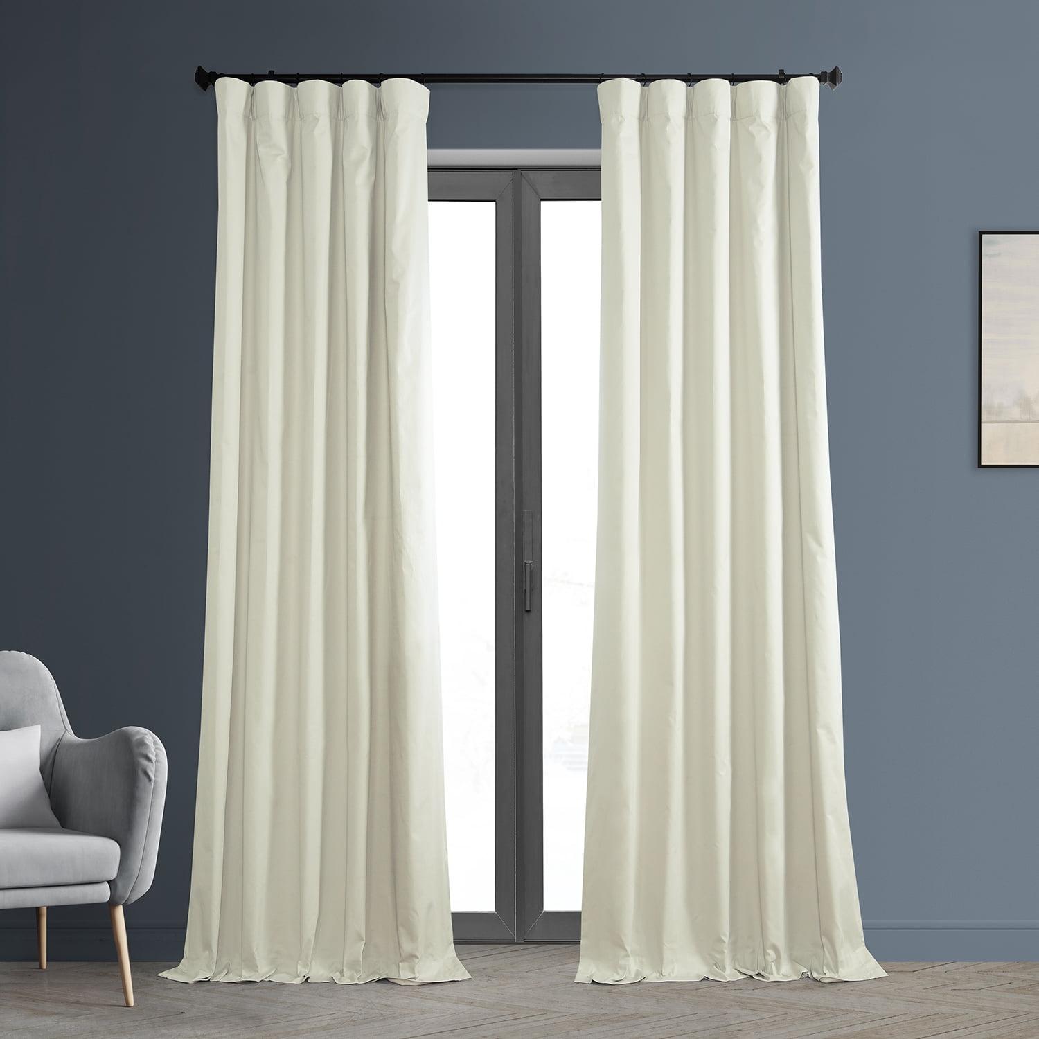 Fresh Popcorn Solid Cotton Blackout Curtain (1 Panel), Fresh Popcorn, 50W X 96L