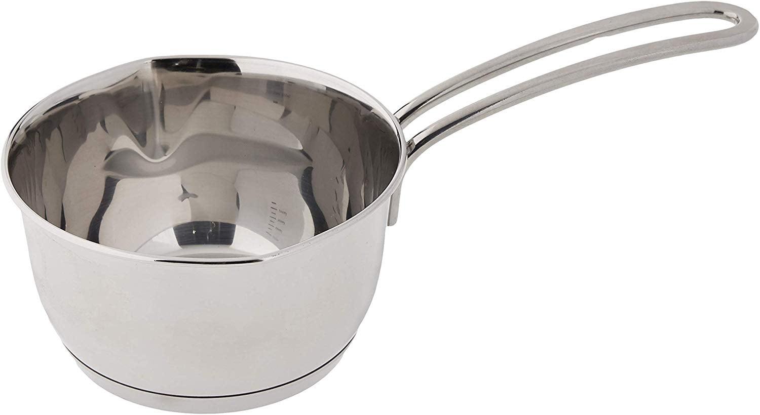 0.5 Qt Stainless Steel Saucepan with Pour Spout