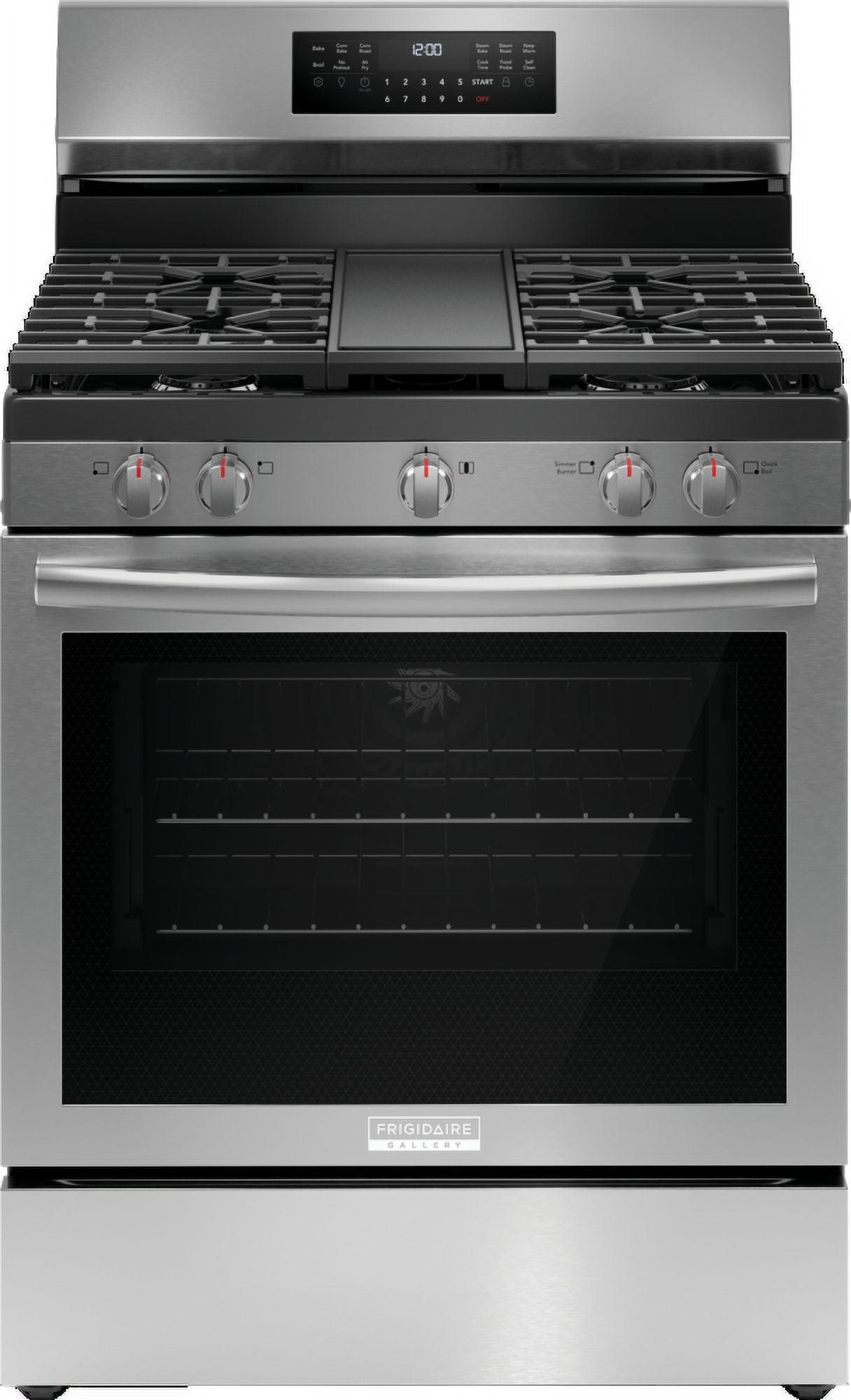 Frigidaire 30" Stainless Steel Convection Gas Range with Griddle