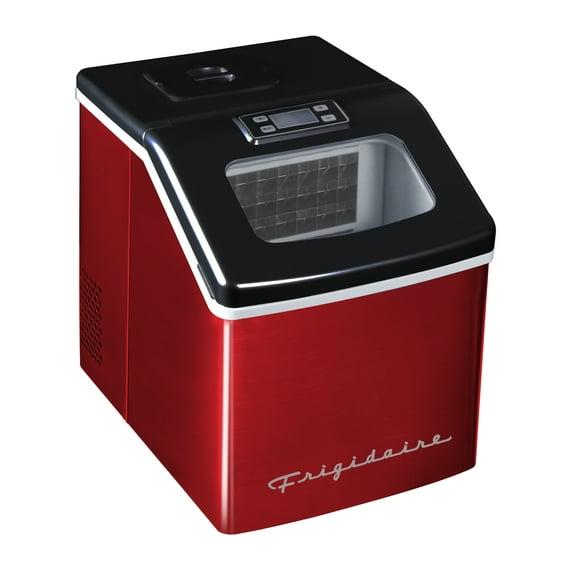Frigidaire Frigidaire Countertop Stainless Steel Ice Maker with Transparent Window, Clear Ice Cube Maker, 40 lbs.