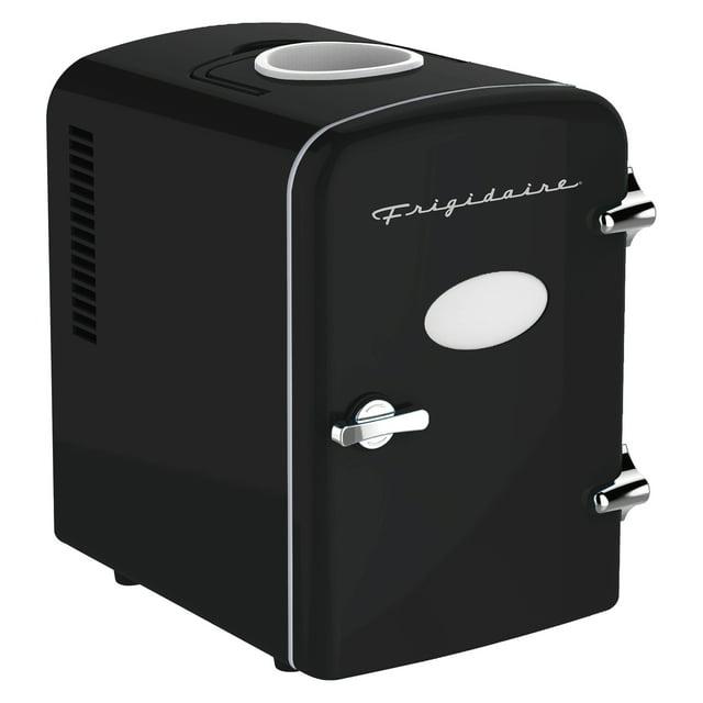 Frigidaire, 6 Can/4L Mini Personal Retro Fridge Cooler, EFMIS229, Black