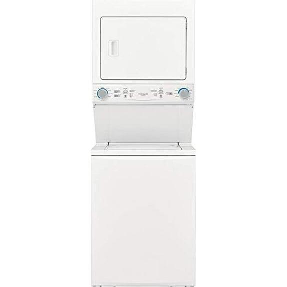 Frigidaire Electric Long Vent Stacked Laundry Center - 3.9 Cu. Ft Washer and 5.5 Cu. Ft. Dryer