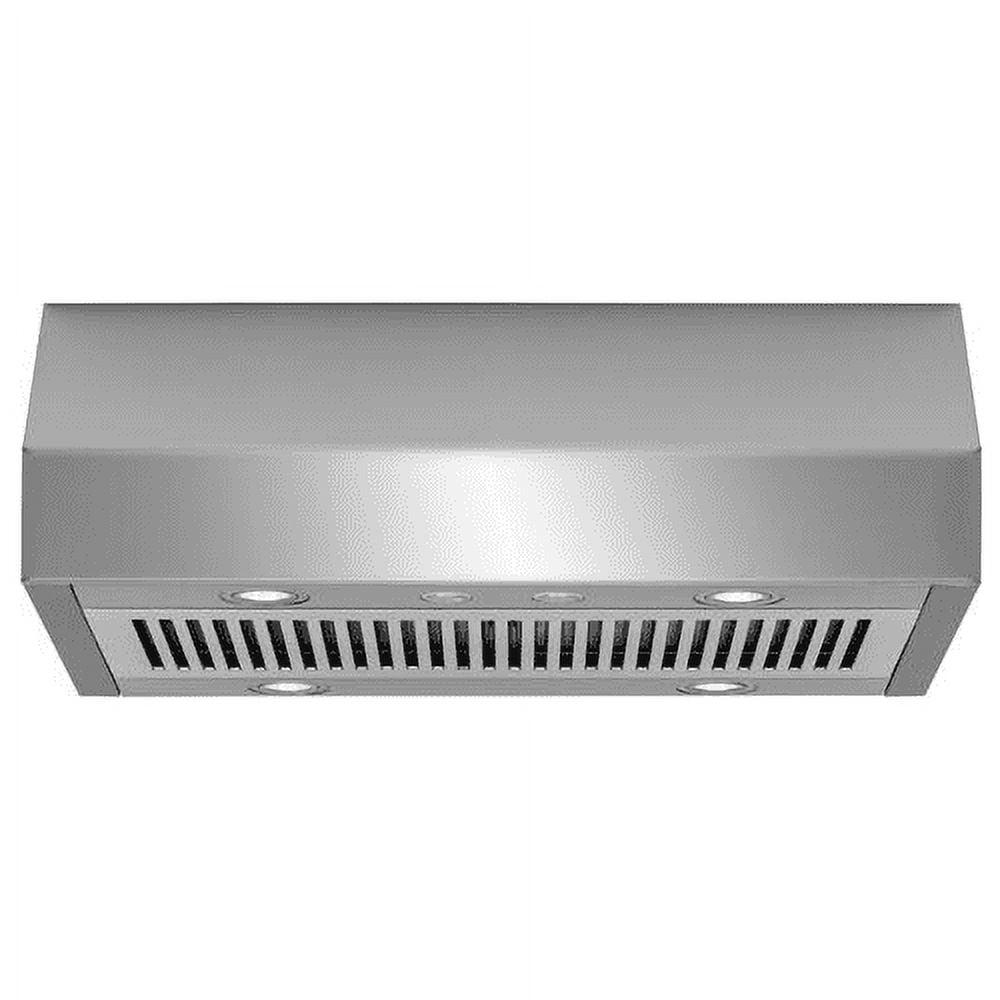 Stainless Steel 30" Under Cabinet Range Hood with LED Lighting