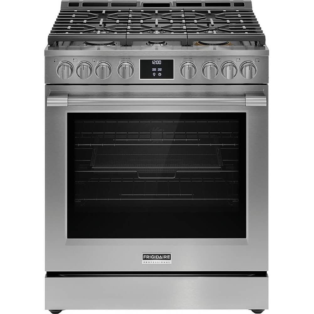 Frigidaire 30" Stainless Steel Convection Gas Range with Griddle