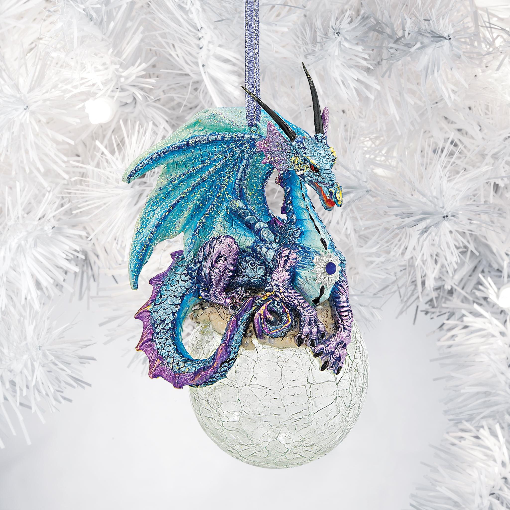 Frost the Gothic Dragon Resin Holiday Ornament