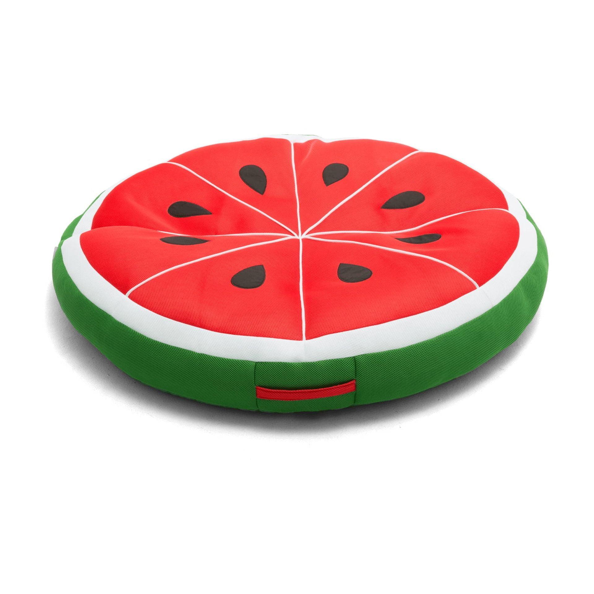 Big Joe Fruit Slice Float No Inflation Needed Pool Lounger, Watermelon Mesh, Quick Draining Fabric, 4 feet Big