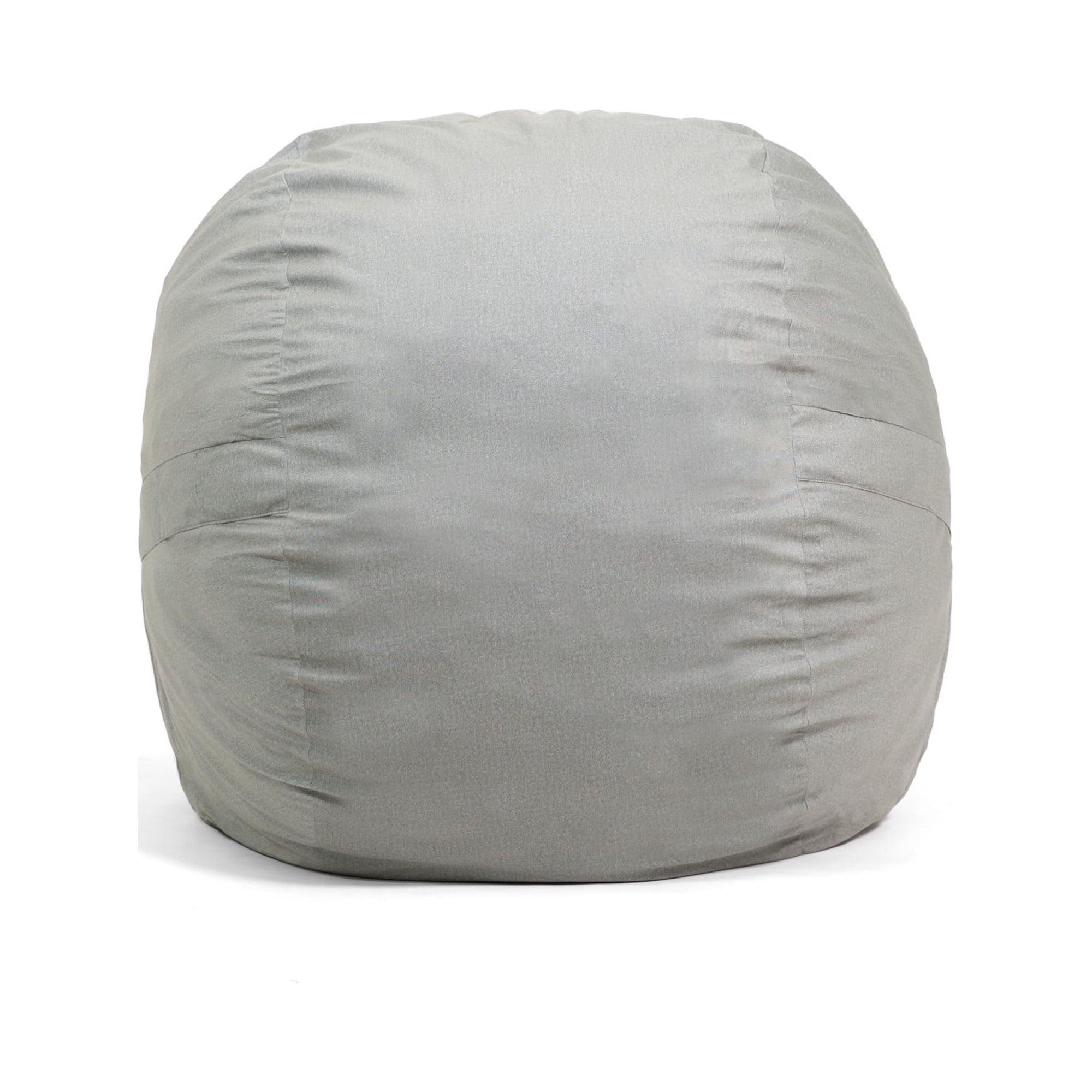 Big Joe Large 4 Foot Foam Filled Bean Bag Chair with Soft Removeable Cover