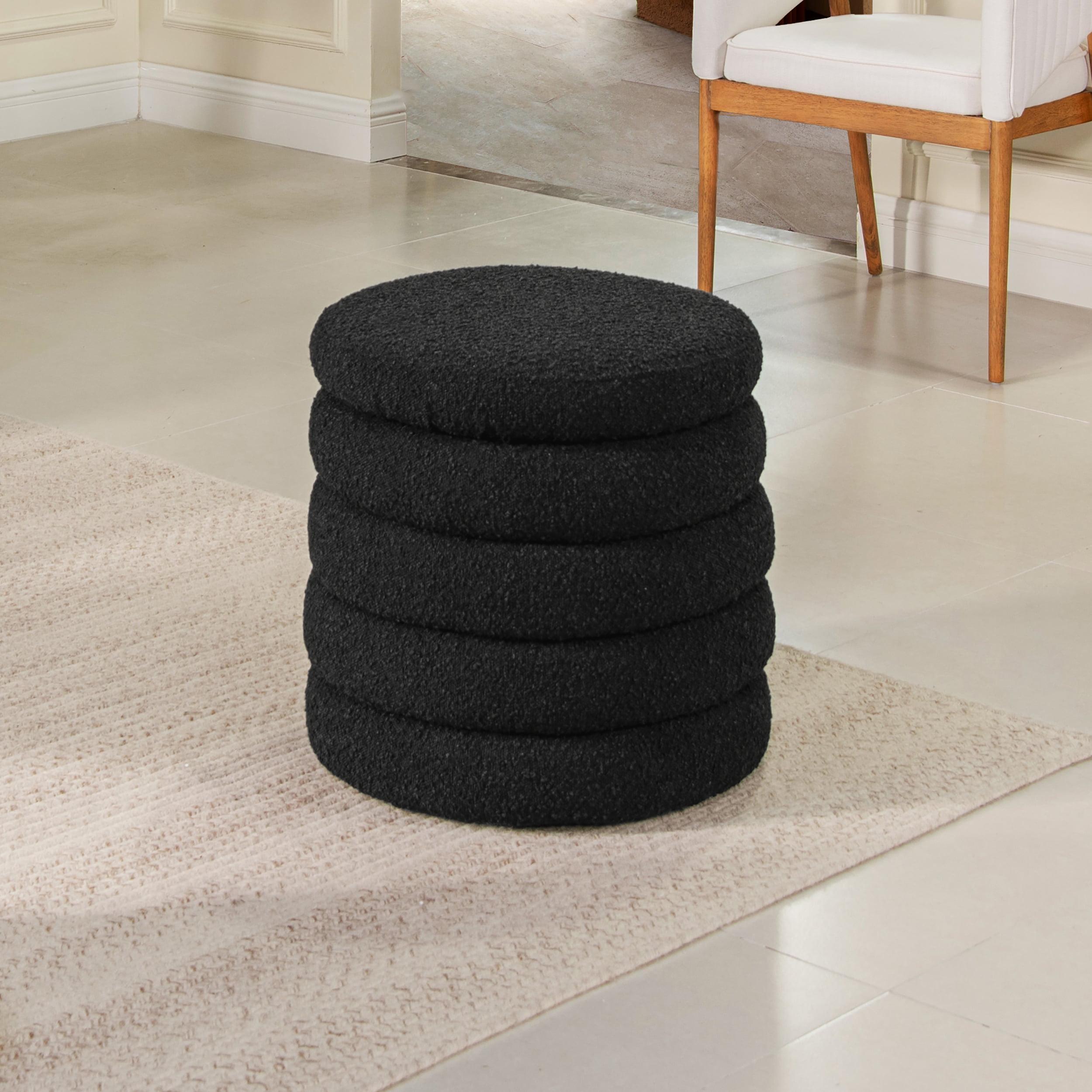 Jennifer Taylor Home Fuji 19" Oversized Round Storage Ottoman