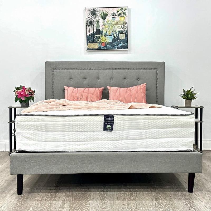Full Size Mattress - 12 Inch Cool Memory Foam & Spring Hybrid Mattress with Breathable Cover - Comfort Tight Top - Rolled in a Box - Oliver & Smith