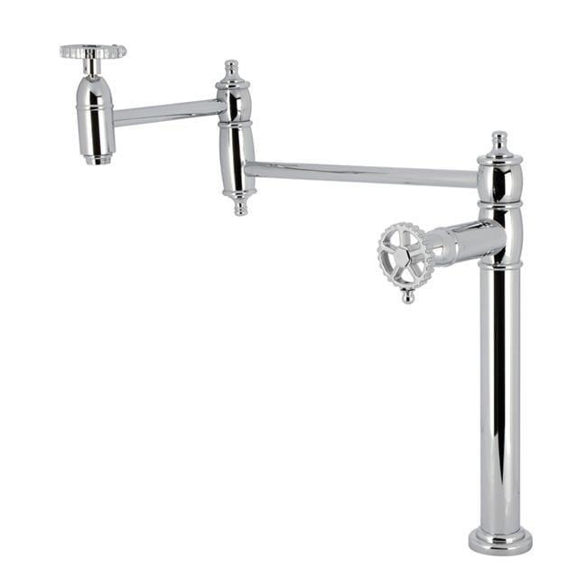 Kingston Brass Kingston Brass Fuller Two-Handle 1-Hole Deck Mount Pot Filler Faucet KS3705CG