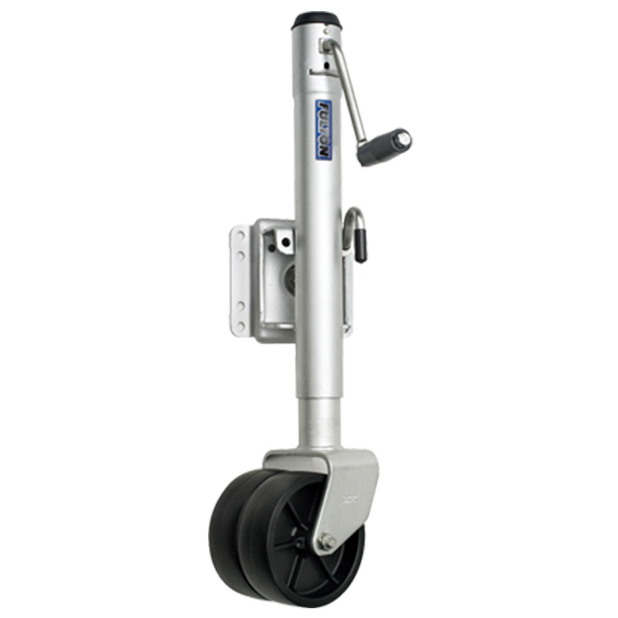 Fulton 12-Inch Steel Side Wind Dual Wheel Trailer Jack