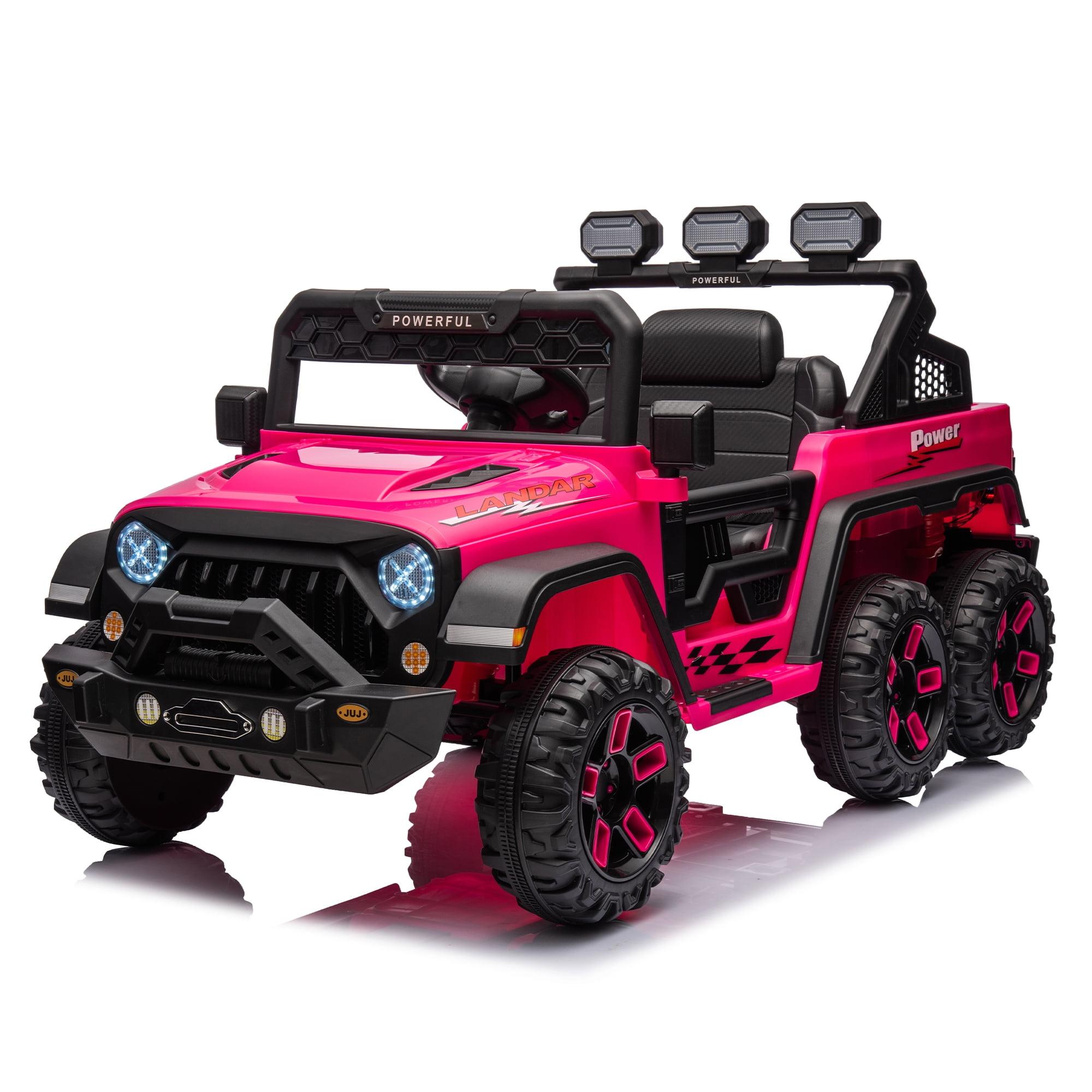 DEARAUTO DearAuto 24v Kids Ride On Car With Eva Tires, 4x75w Motors, Four Wheel Suspension, 3 Adjustable Speed, Mp3, Bluetooth,powered Ride On Truck For Kids