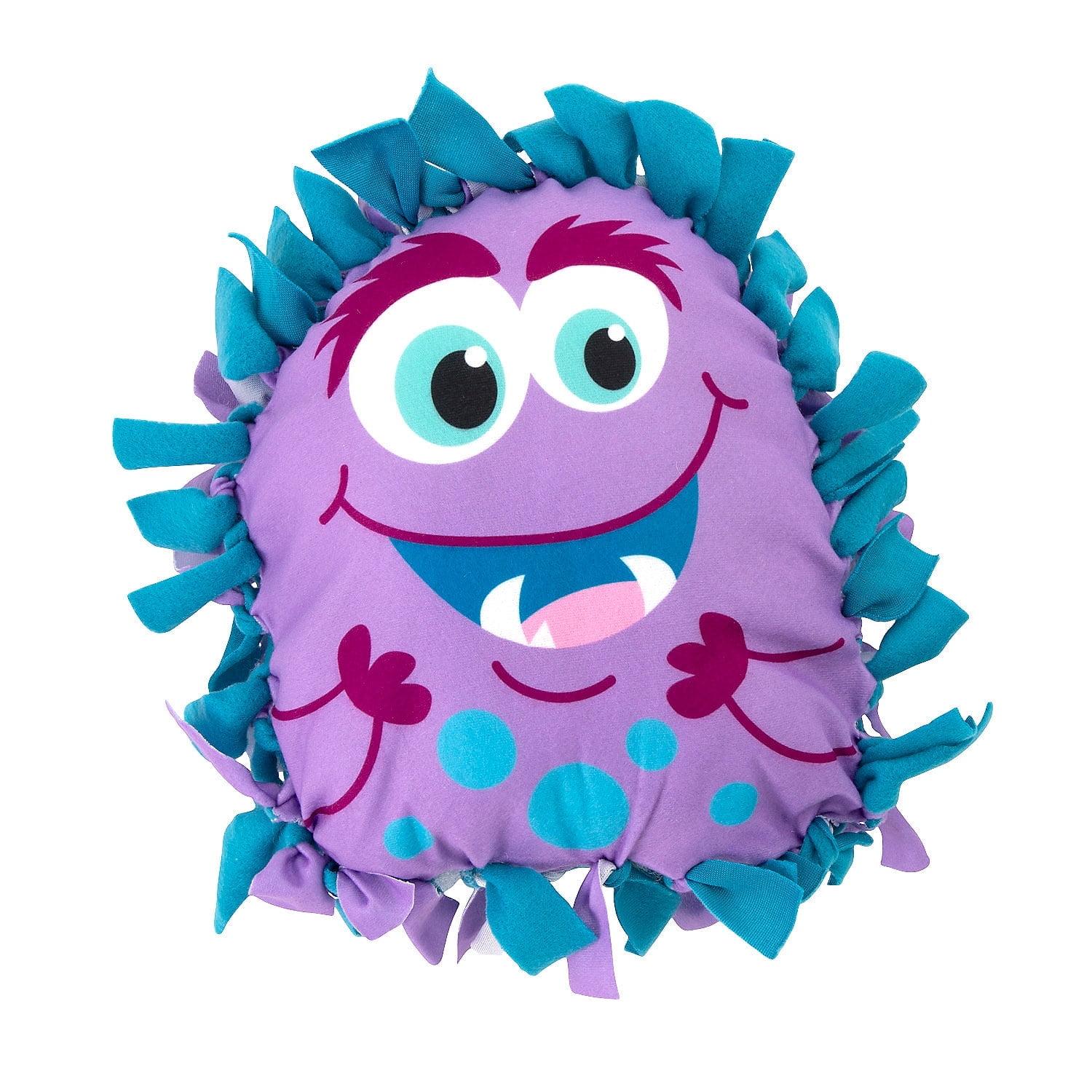 Fun Express Monster Fleece Tied Pillow Craft Kit - Makes 6