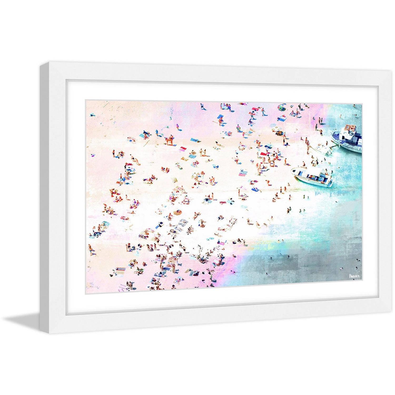 Marmont Hill " Feathers On Dusty Teal III " Painting Print