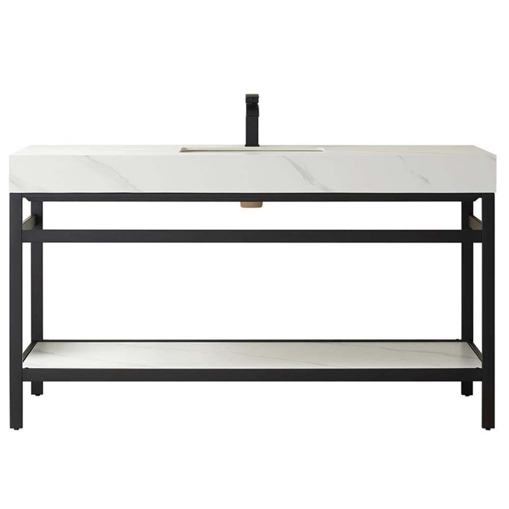 Vinnova 60'' Single Bathroom Vanity with Stone Top