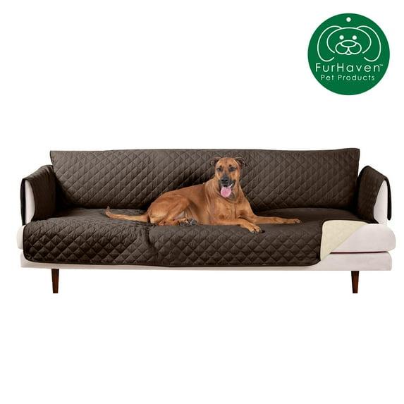 FurHaven Water Resistant Reversible Sofa Cover Furniture Protector