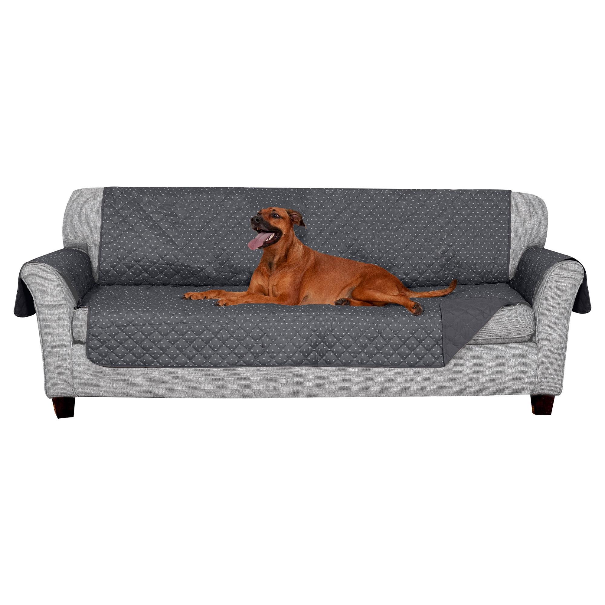 FurHaven Reversible Water-Resistant Small Sofa Loveseat Cover Furniture Protector