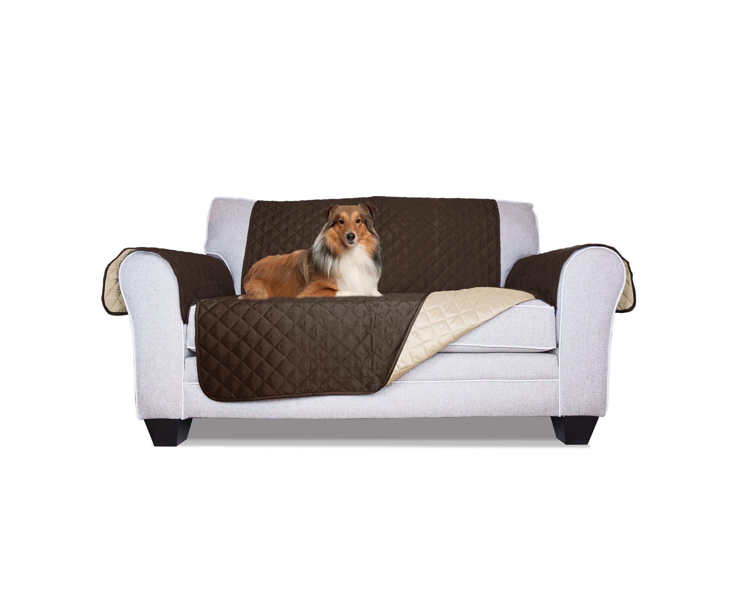 FurHaven Reversible Water-Resistant Small Sofa Loveseat Cover Furniture Protector