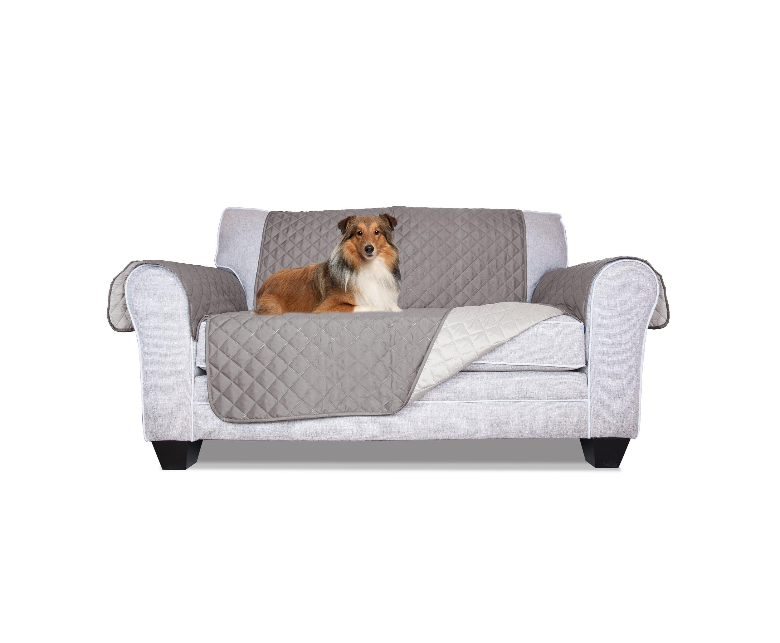 FurHaven Reversible Water-Resistant Small Sofa Loveseat Cover Furniture Protector