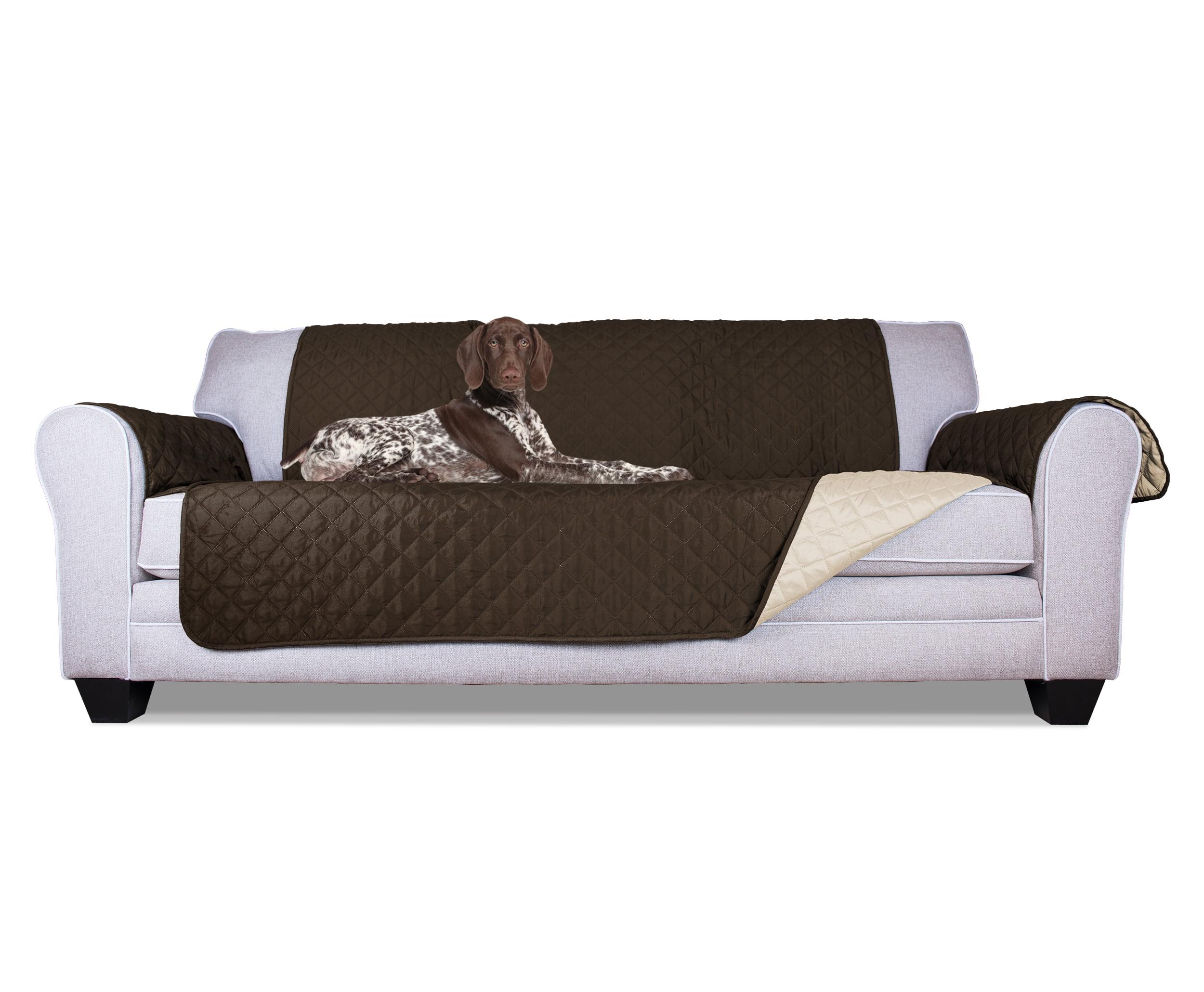 FurHaven Reversible Water-Resistant Small Sofa Loveseat Cover Furniture Protector