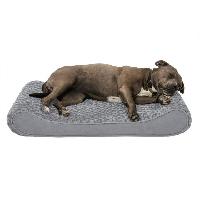 FurHaven Ultra Plush Luxe Lounger Orthopedic Foam Contour Dog Bed