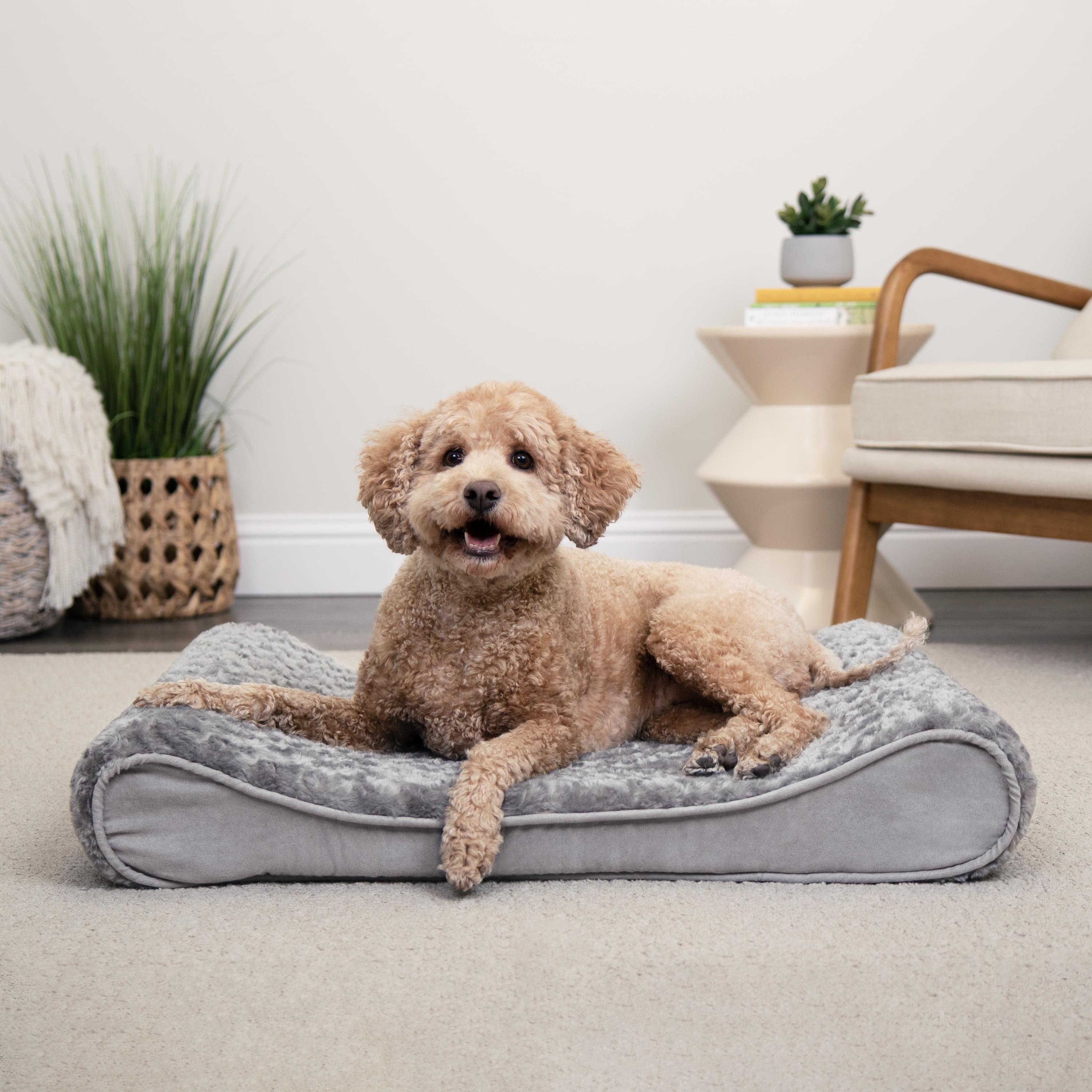FurHaven Ultra Plush Luxe Lounger Orthopedic Dog Bed - Medium, Gray