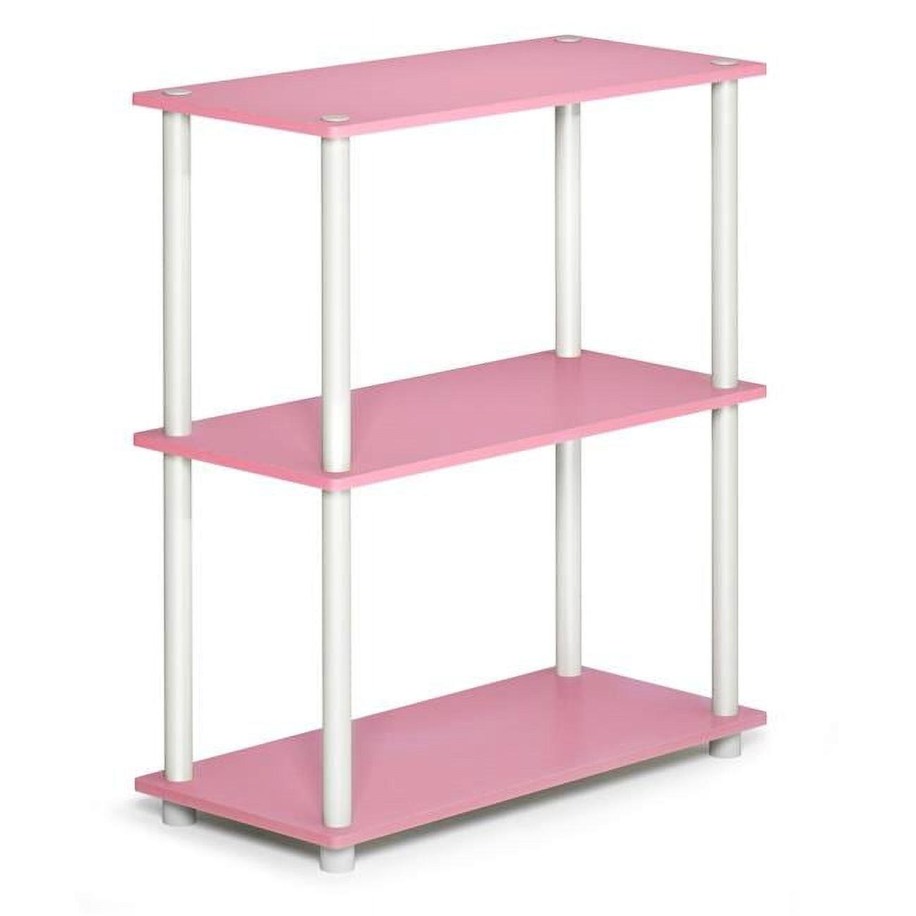 Furinno 3-Tier Industrial Bookcase Compact Bookshlef Multipurpose Open Storage Shelf Display Rack