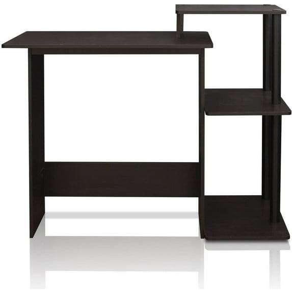 Furinno Efficient Wood Home Laptop Notebook Computer Desk in Espresso/Black