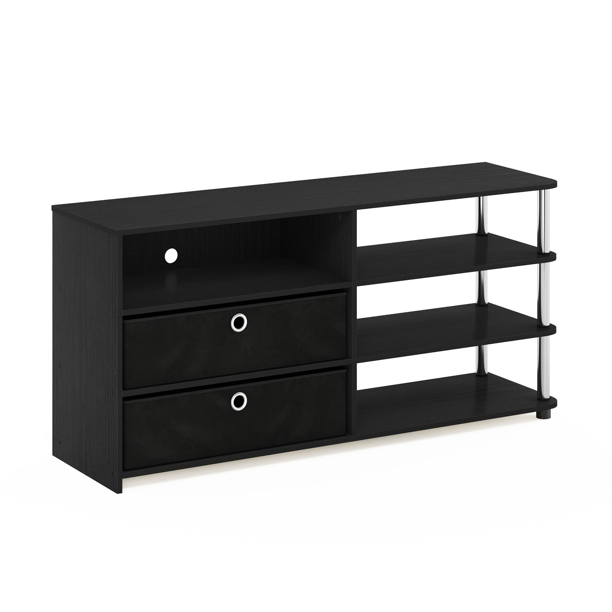 Americano 55" Simple Modern TV Stand with Stainless Steel Accents