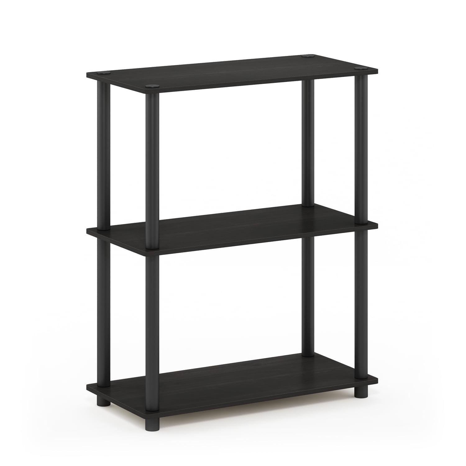 Espresso Black 3-Tier Compact Multipurpose Display Shelf