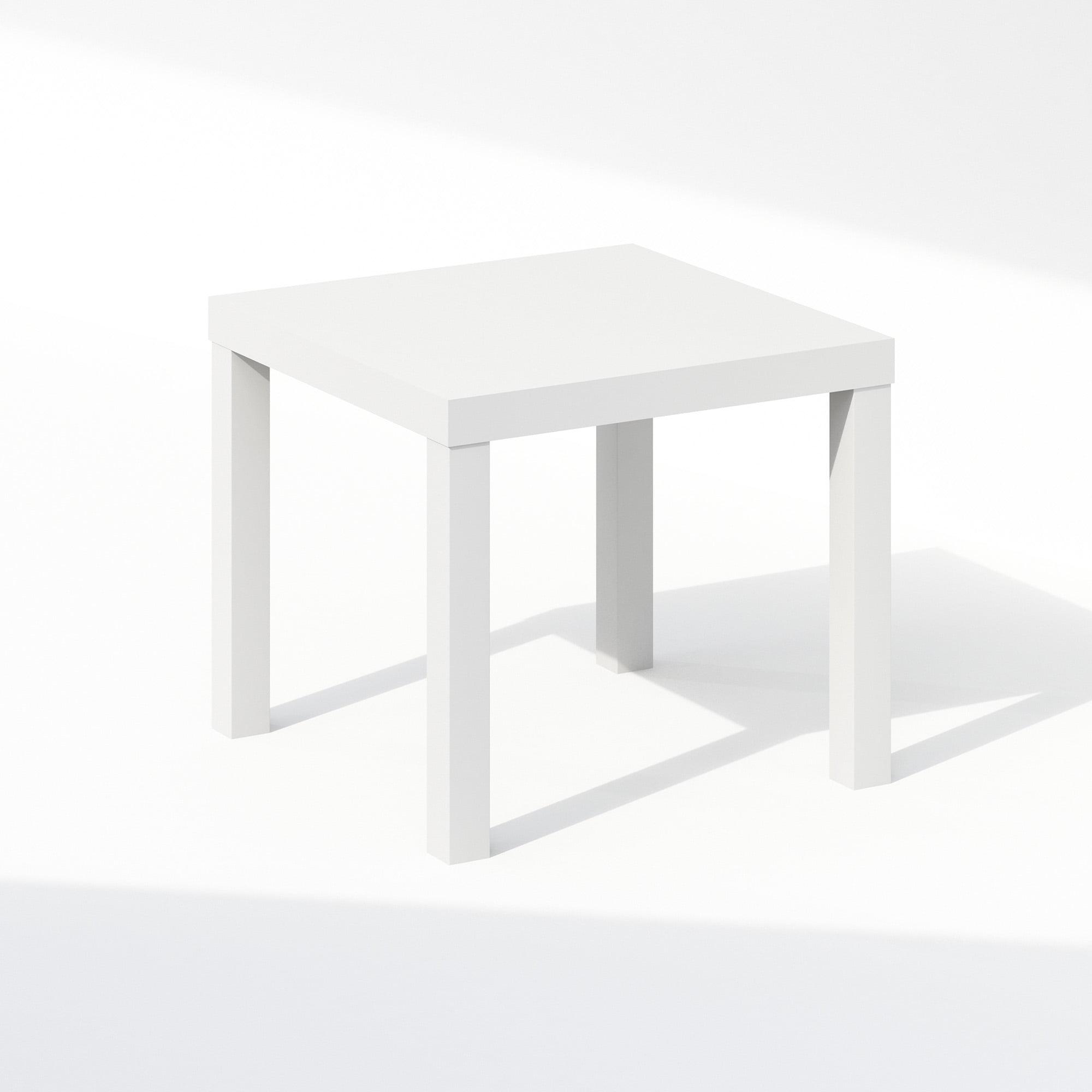 Furinno Simple Square Coffee Table, Side Table, White