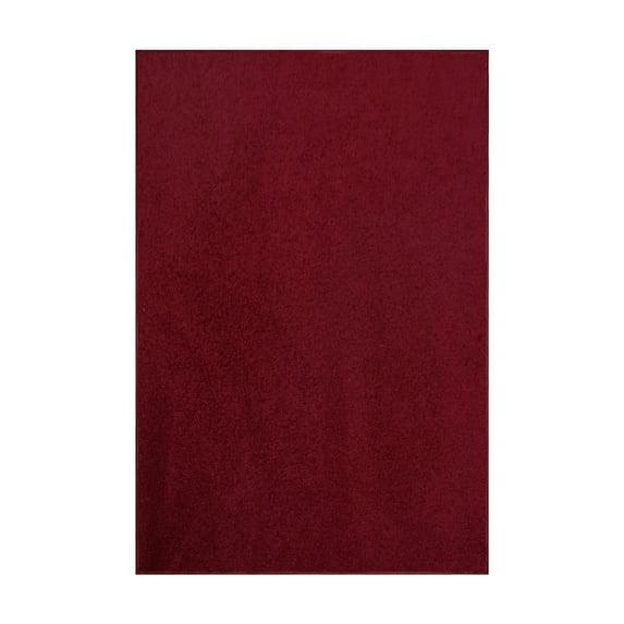 Latitude Run® Furnish My Place Modern Plush Pet and Kids Friendly Solid Color Burgundy Area Rugs, Stain & Fade Resistance, Made in USA, Perfect for Living Room, Dining Room, Bedroom, Playroom and Kidsroom, Event, Wedding Rug