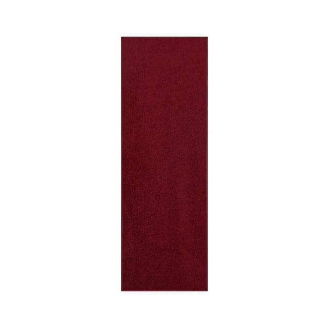 Latitude Run® Furnish My Place Modern Plush Pet and Kids Friendly Solid Color Burgundy Area Rugs, Stain & Fade Resistance, Made in USA, Perfect for Living Room, Dining Room, Bedroom, Playroom and Kidsroom, Event, Wedding Rug