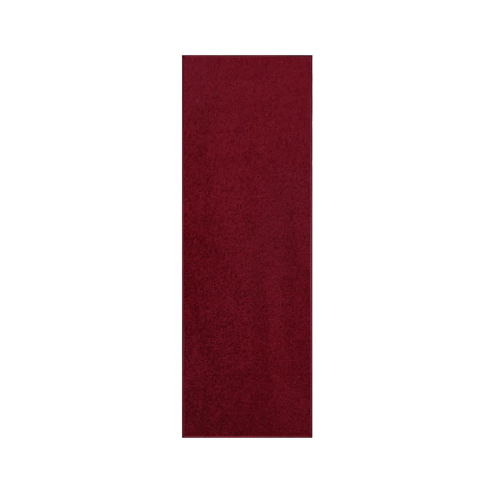 Latitude Run® Furnish My Place Modern Plush Pet and Kids Friendly Solid Color Burgundy Area Rugs, Stain & Fade Resistance, Made in USA, Perfect for Living Room, Dining Room, Bedroom, Playroom and Kidsroom, Event, Wedding Rug