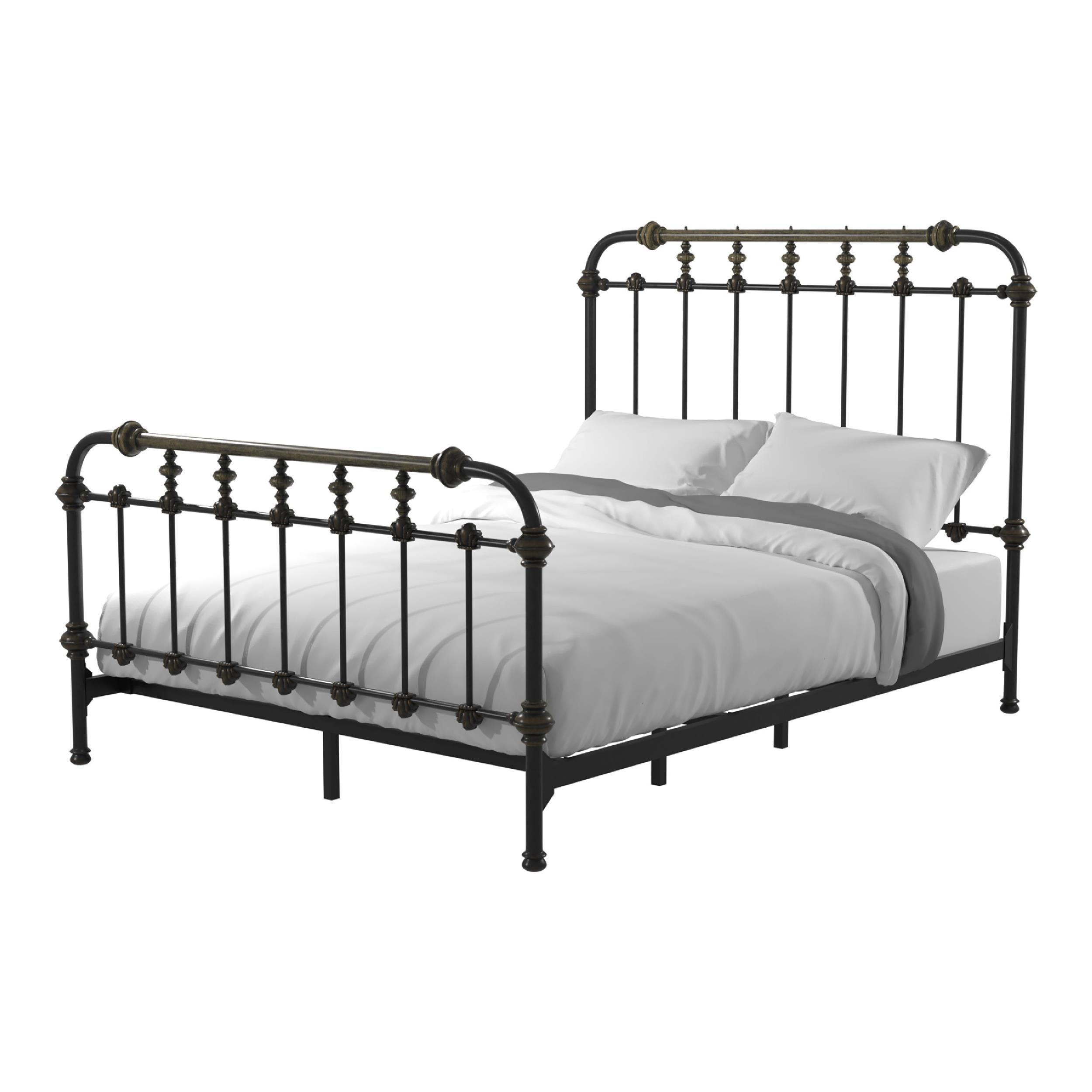 Furniture of America Cecil Transitional Metal Full Spindle Bed in Antique Black