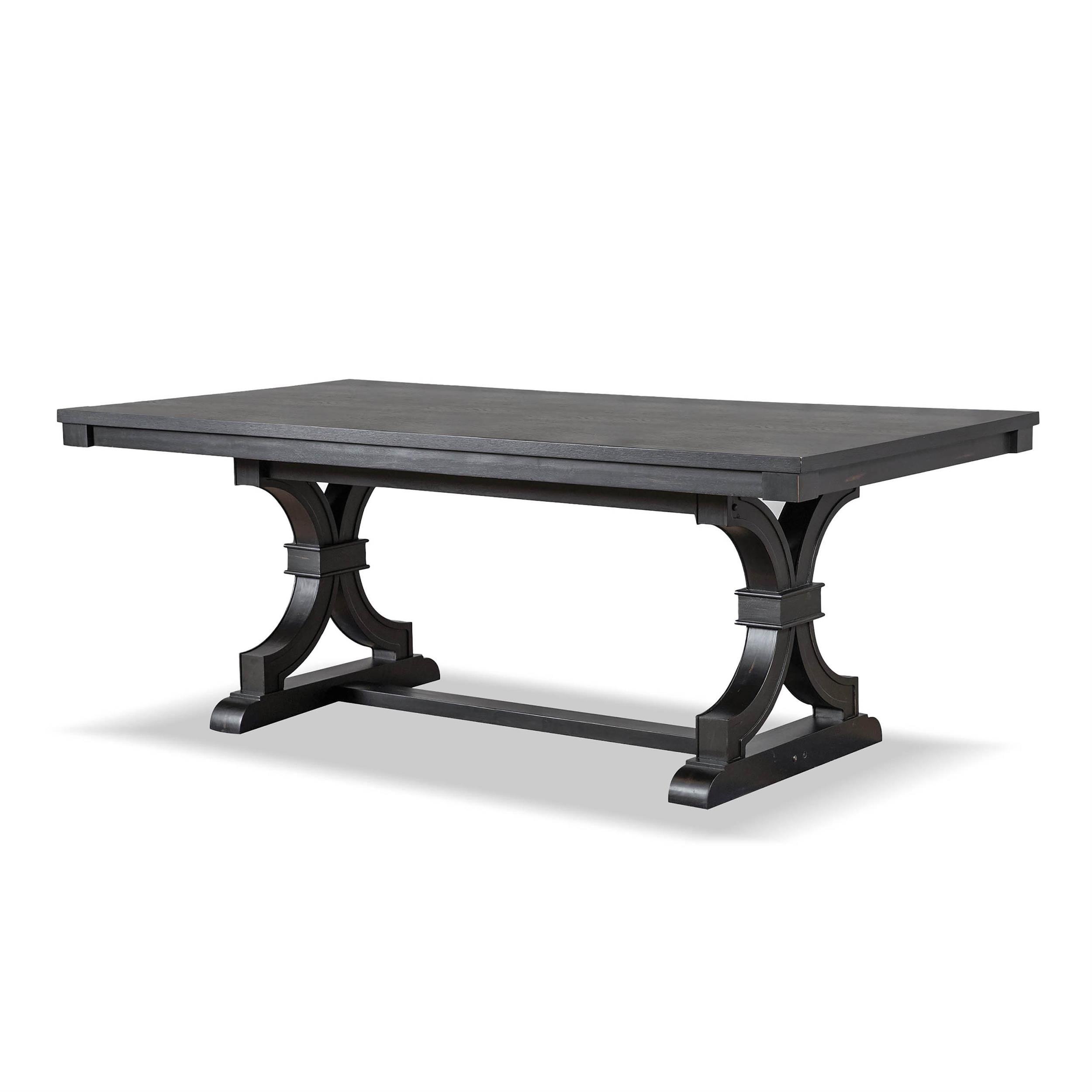 Furniture of America Kindrel Wood Rectangular Dining Table in Black
