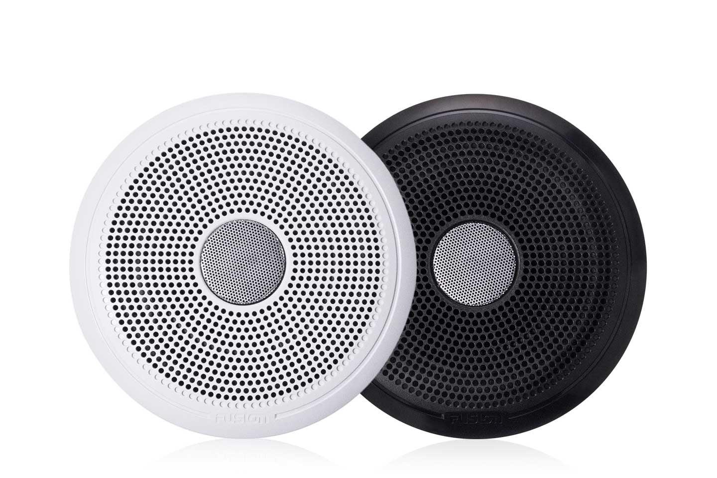 Fusion XS-F65CWB XS Series 6.5" 200 Watt Round Marine Speakers - White & Black (Pair)