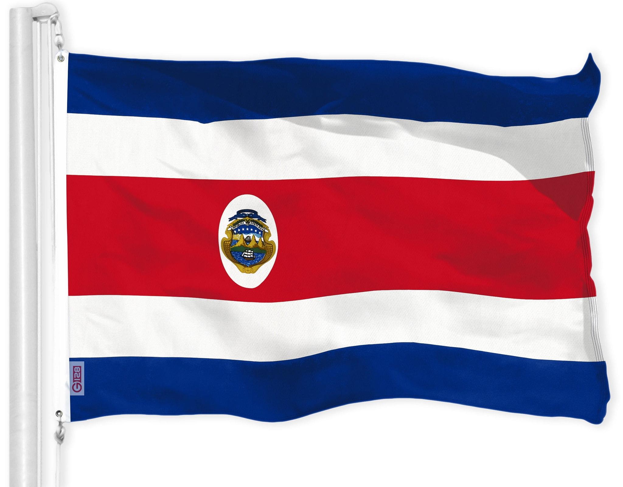 Costa Rica Patriotic 3x5 Ft Polyester Flag with Brass Grommets