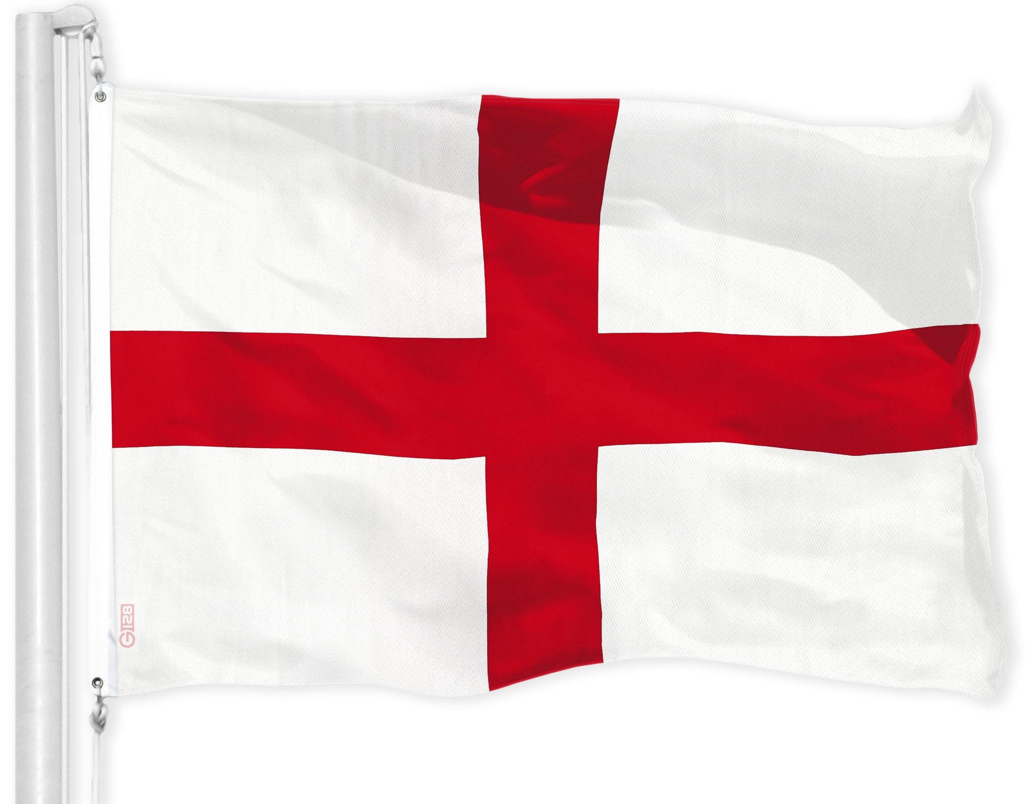 England Flag 3x5 Ft Durable Polyester with Brass Grommets