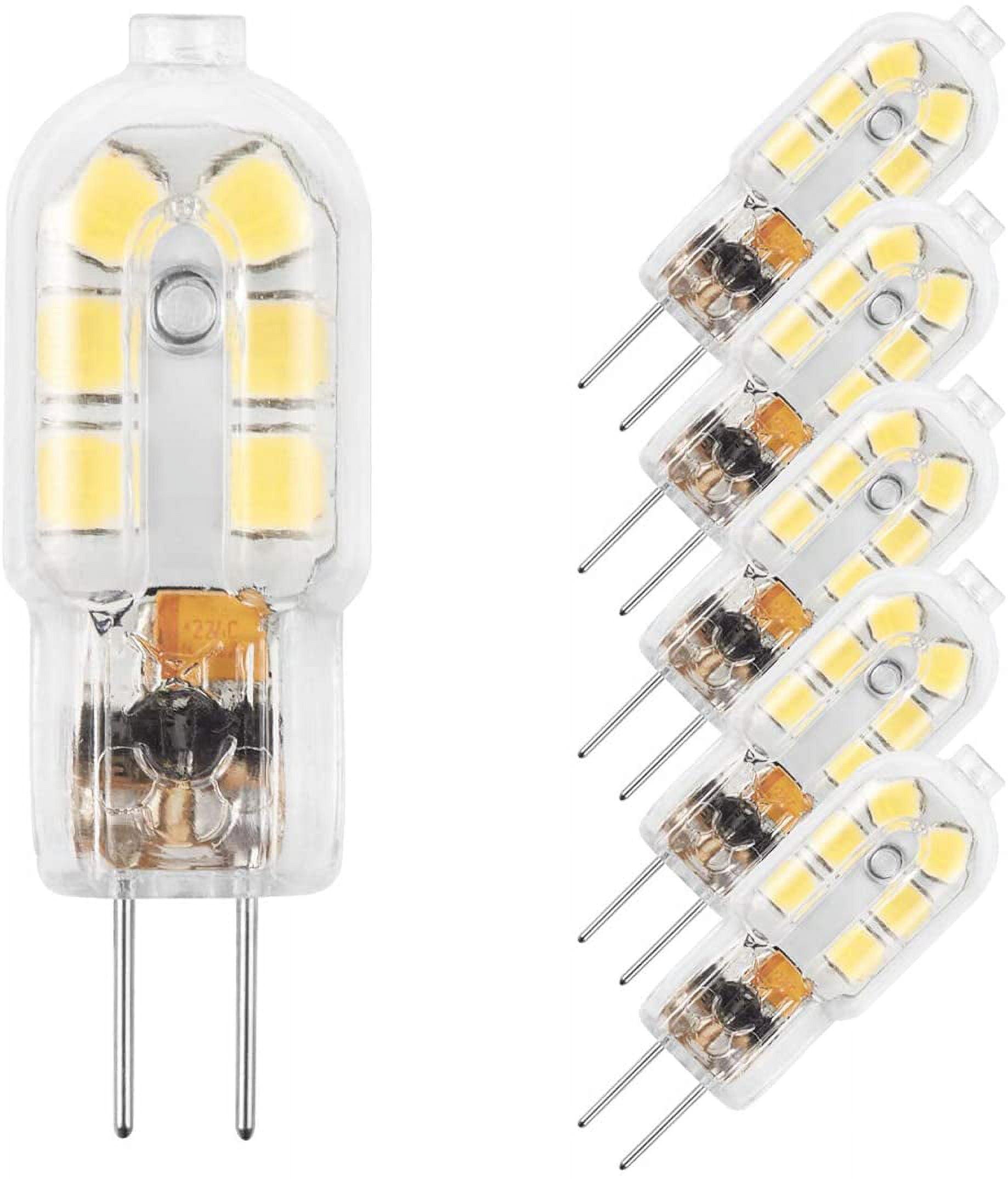 G4 LED 12V Bi-Pin Bulb 20W Halogen Replacement Daylight White 5-Pack